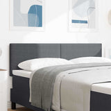 vidaXL LED Headboard with LED Strip Lights Light Grey 80 cm Polyester