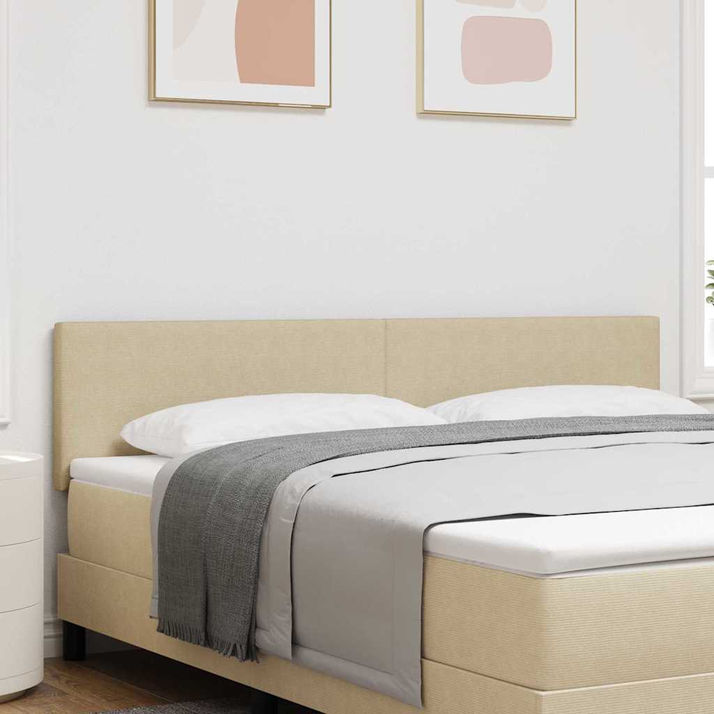 vidaXL LED Headboard with LED Strip Lights Light Grey 80 cm Polyester
