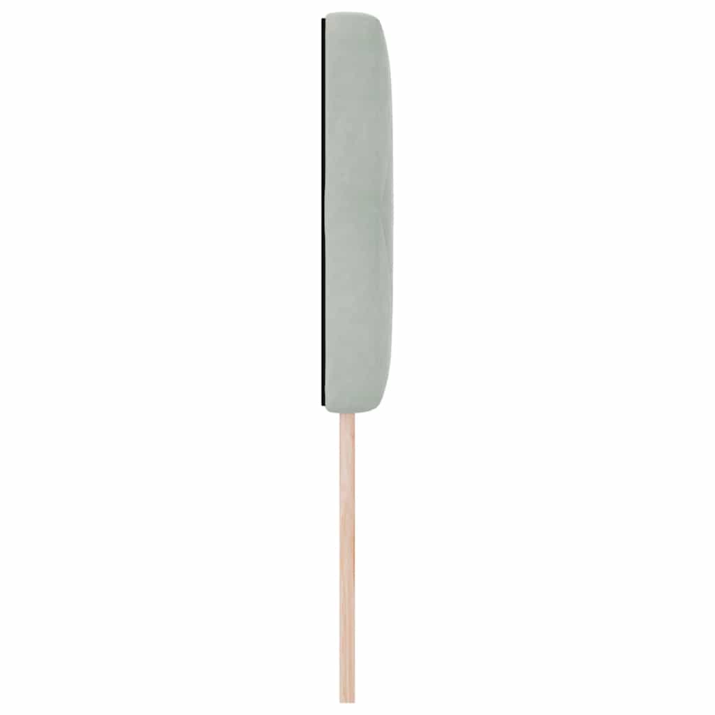 vidaXL LED Headboard with LED Strip Lights Light Grey 80 cm Polyester