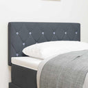 vidaXL LED Headboard with LED Strip Lights Light Grey 80 cm Polyester