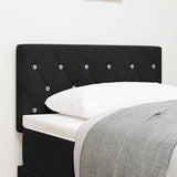 vidaXL LED Headboard with LED Strip Lights Light Grey 80 cm Polyester