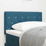 vidaXL LED Headboard with LED Strip Lights Light Grey 80 cm Polyester