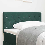 vidaXL LED Headboard with LED Strip Lights Light Grey 80 cm Polyester