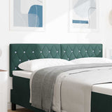 vidaXL LED Headboard with LED Strip Lights Light Grey 80 cm Polyester