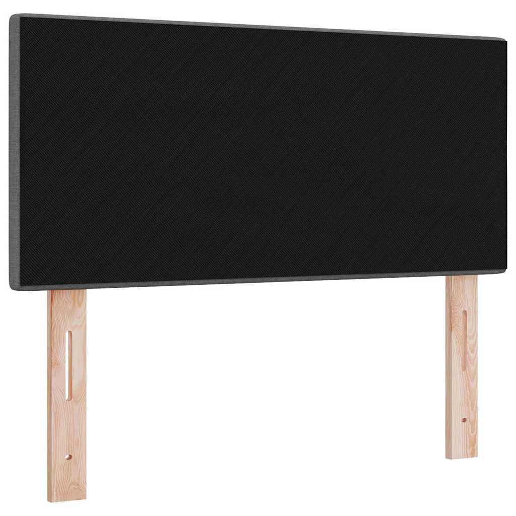 vidaXL LED Hoofdbord met LED -striplichten Donkergrijs 80 cm Polyester