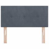 vidaXL LED Hoofdbord met LED -striplichten Lichtgrijs 80 cm Polyester