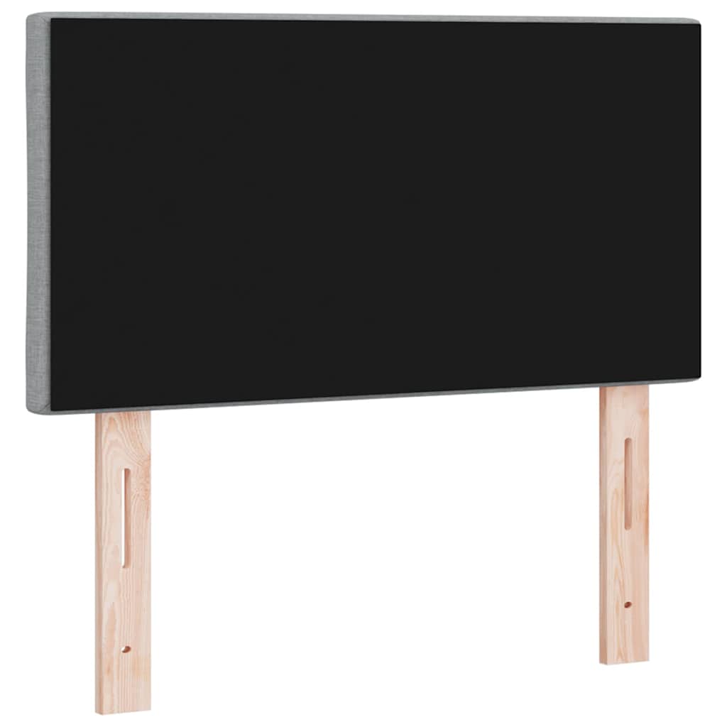 vidaXL Hoofdbord Lichtgrijs 80 cm Stof