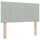 vidaXL LED Hoofdbord Lichtgrijs 80 cm Kunstleer