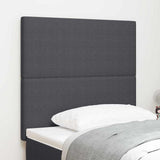 vidaXL LED Headboard with LED Strip Lights Light Grey 80 cm Polyester