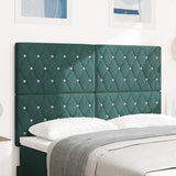 vidaXL LED Headboard with LED Strip Lights Light Grey 80 cm Polyester