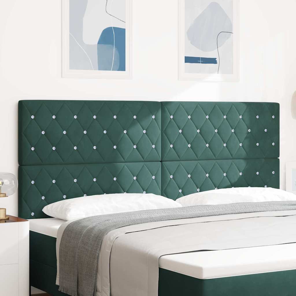 vidaXL LED Headboard with LED Strip Lights Light Grey 80 cm Polyester