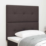 vidaXL LED Hoofdbord met LED -striplichten Donkergrijs 80 cm Polyester