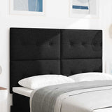 vidaXL LED Hoofdbord met LED -striplichten Donkergrijs 80 cm Polyester