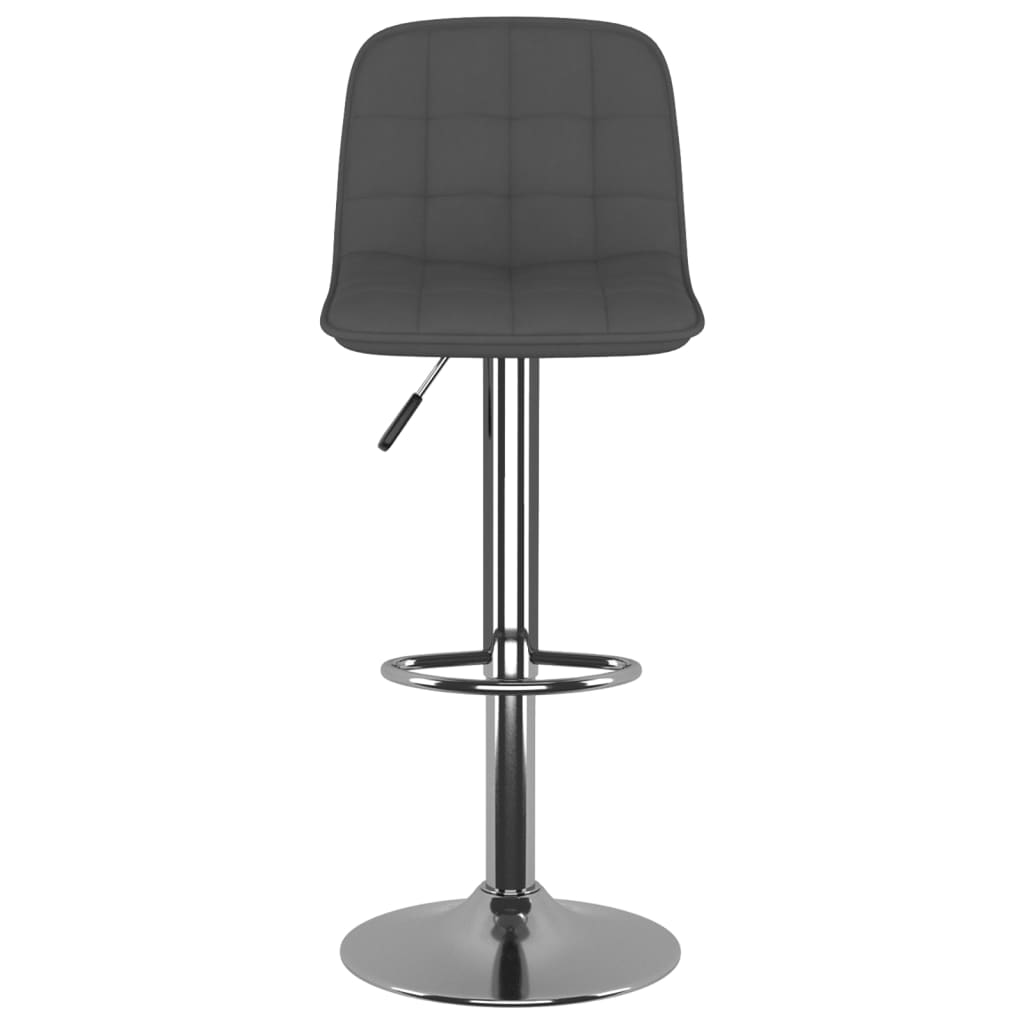 vidaXL Barkrukken 2 st stof lichtgrijs