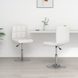 vidaXL Eetkamerstoelen 6 st kunstleer wit