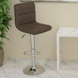 vidaXL Bar Stools 2 pcs artificial leather white