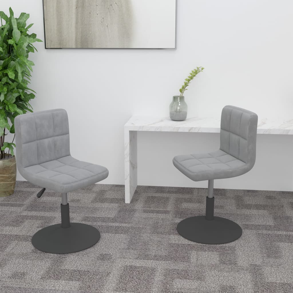 vidaXL Eetkamerstoelen draaibaar 4 st fluweel zwart