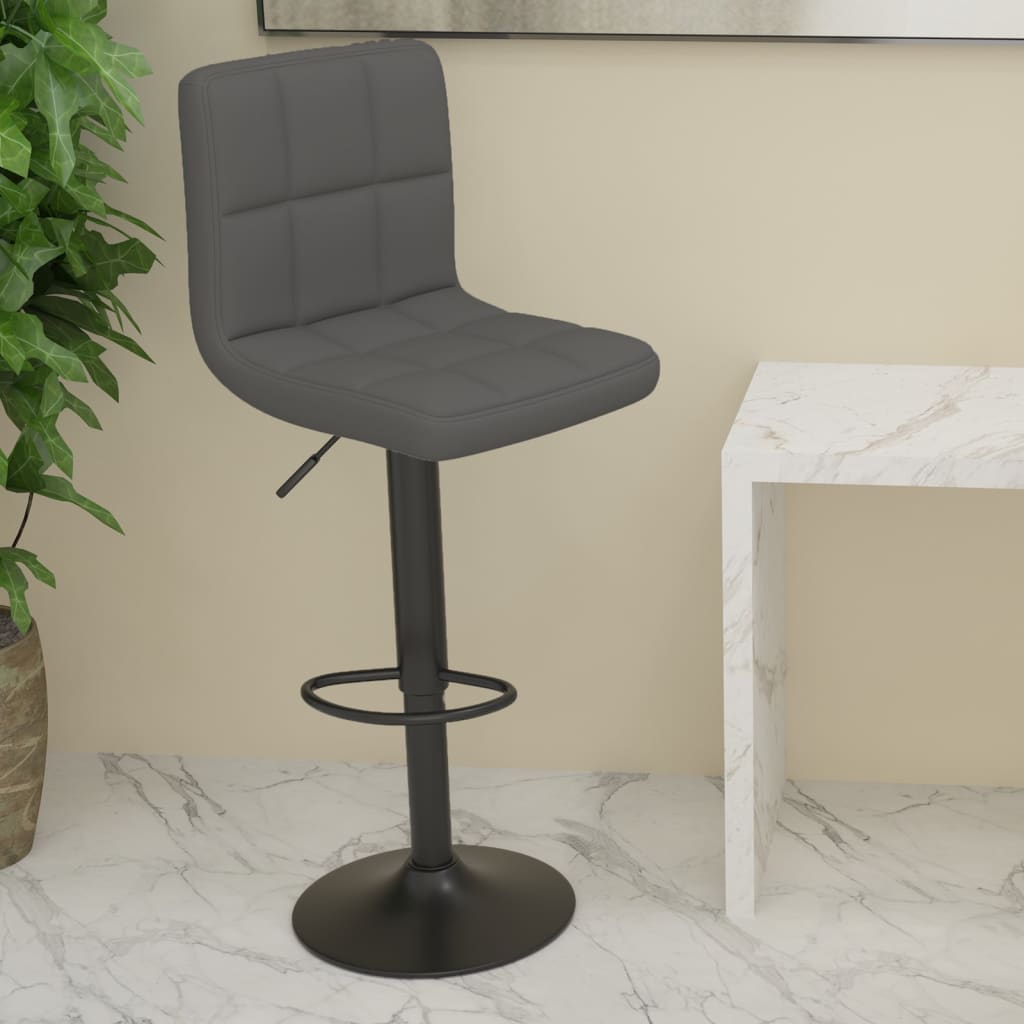 vidaXL Bar Stool Fabric Dark Grey