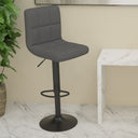 vidaXL Bar Stool Fabric Dark Grey