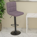 vidaXL Bar Stool Fabric Dark Grey