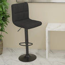 vidaXL Bar Stool Fabric Dark Grey