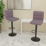vidaXL Bar Stool Fabric Dark Grey