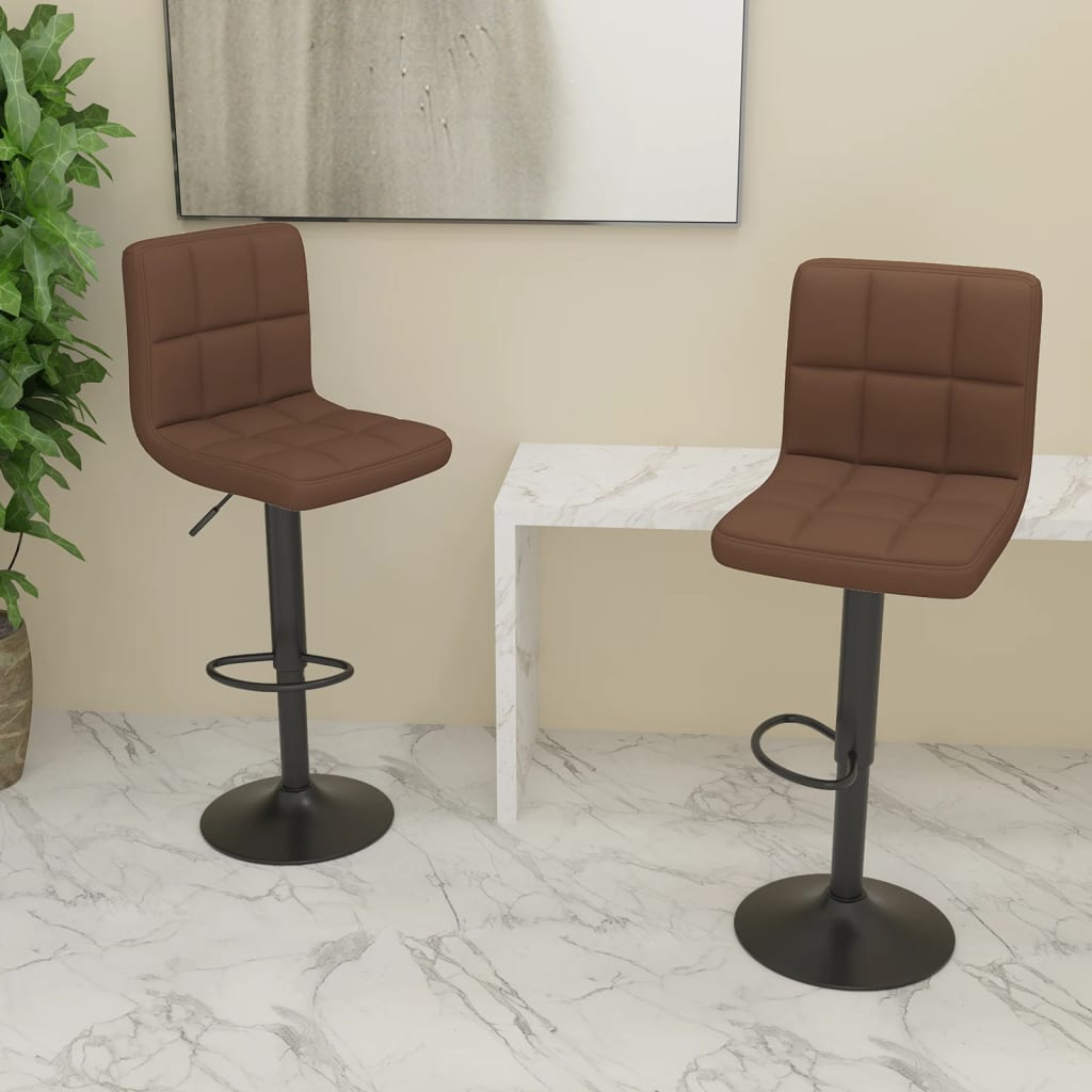 vidaXL Bar Stool Fabric Dark Grey