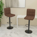 vidaXL Bar Stool Fabric Dark Grey