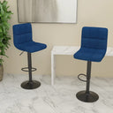 vidaXL Bar Stool Fabric Dark Grey