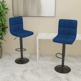 vidaXL Bar Stool Fabric Dark Grey