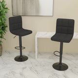 vidaXL Bar Stool Fabric Dark Grey