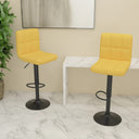 vidaXL Bar Stool Fabric Dark Grey