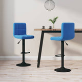 vidaXL Barkruk fluweel zwart