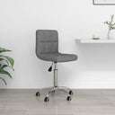 vidaXL Swivel Office Chair Fabric Light Grey
