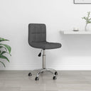 vidaXL Swivel Office Chair Fabric Light Grey