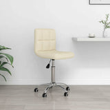 vidaXL Swivel Office Chair Fabric Light Grey