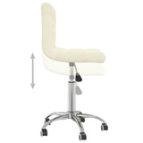 vidaXL Swivel Office Chair Fabric Light Grey