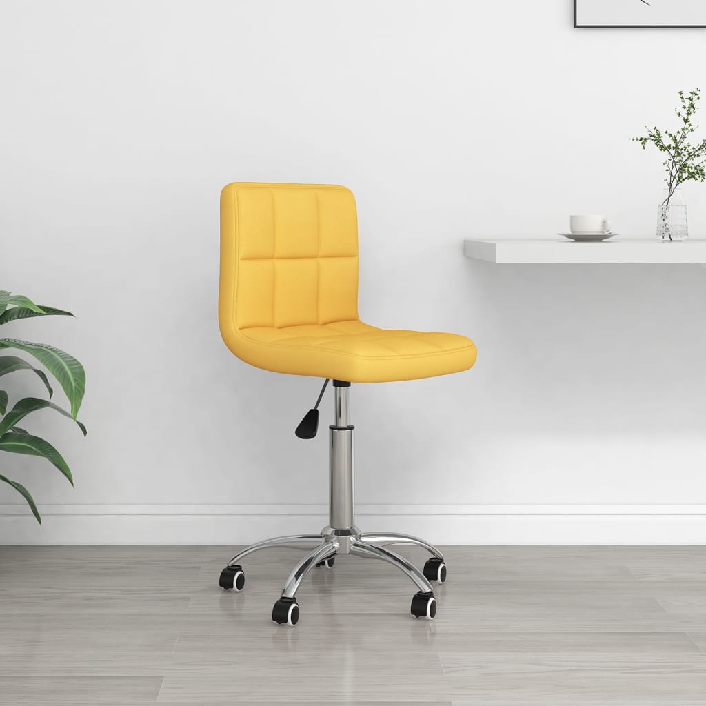 vidaXL Swivel Office Chair Fabric Light Grey