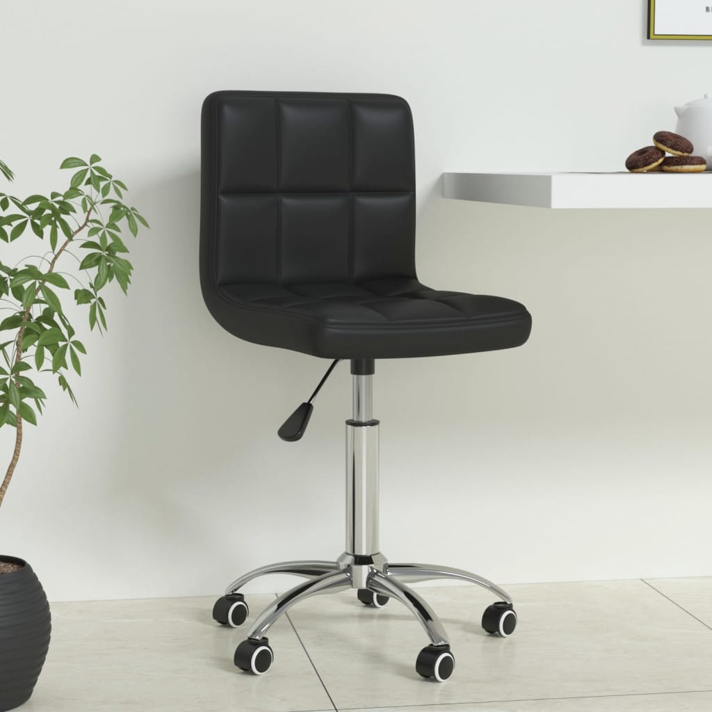 vidaXL Swivel Office Chair Faux Leather White