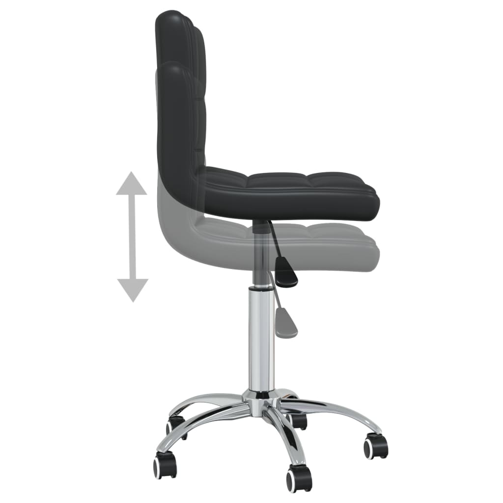 vidaXL Swivel Office Chair Faux Leather White