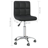vidaXL Swivel Office Chair Faux Leather White