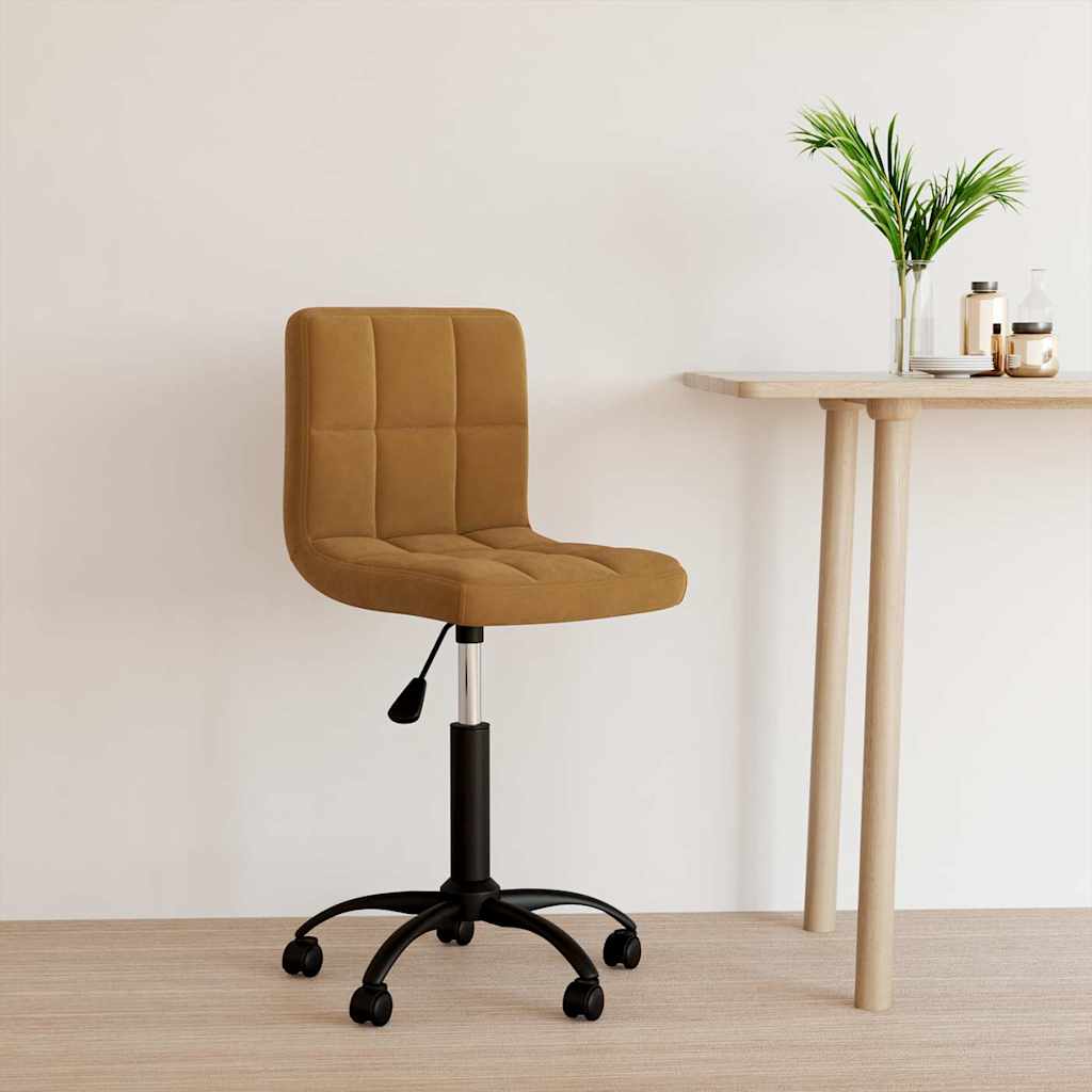 vidaXL Swivel Office Chair Velvet Black