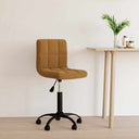 vidaXL Swivel Office Chair Velvet Black