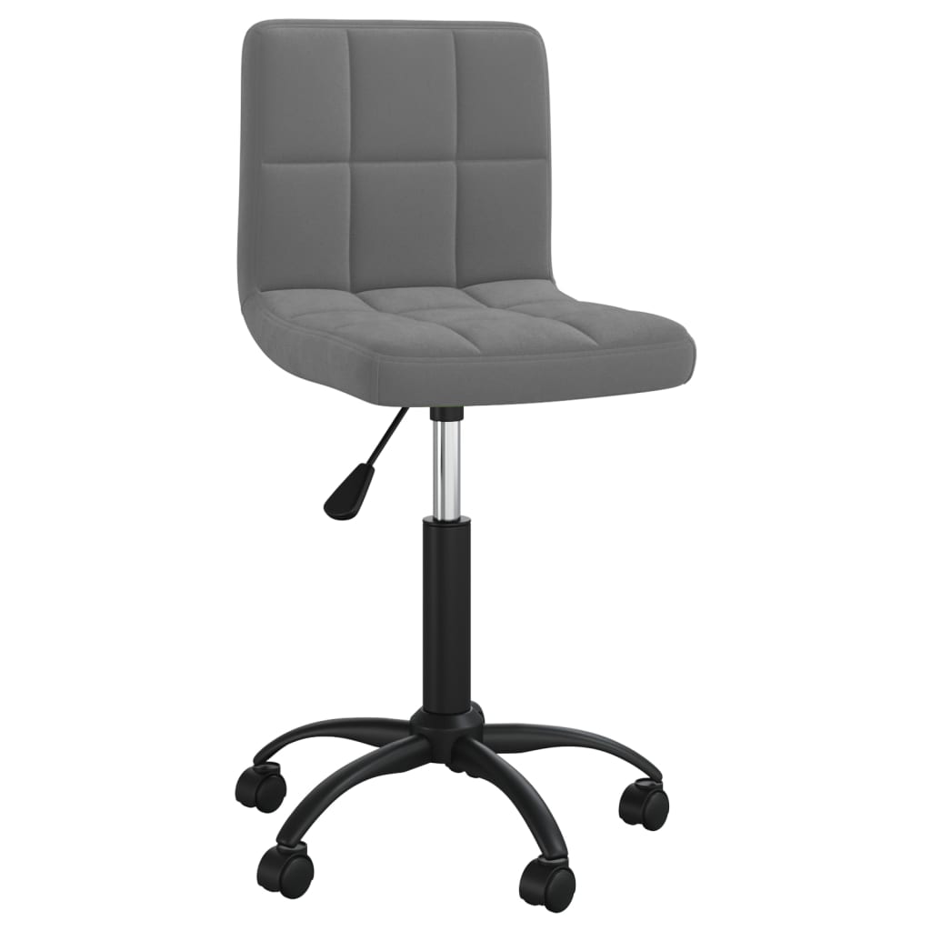 vidaXL Swivel Office Chair Velvet Black