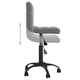 vidaXL Swivel Office Chair Velvet Black