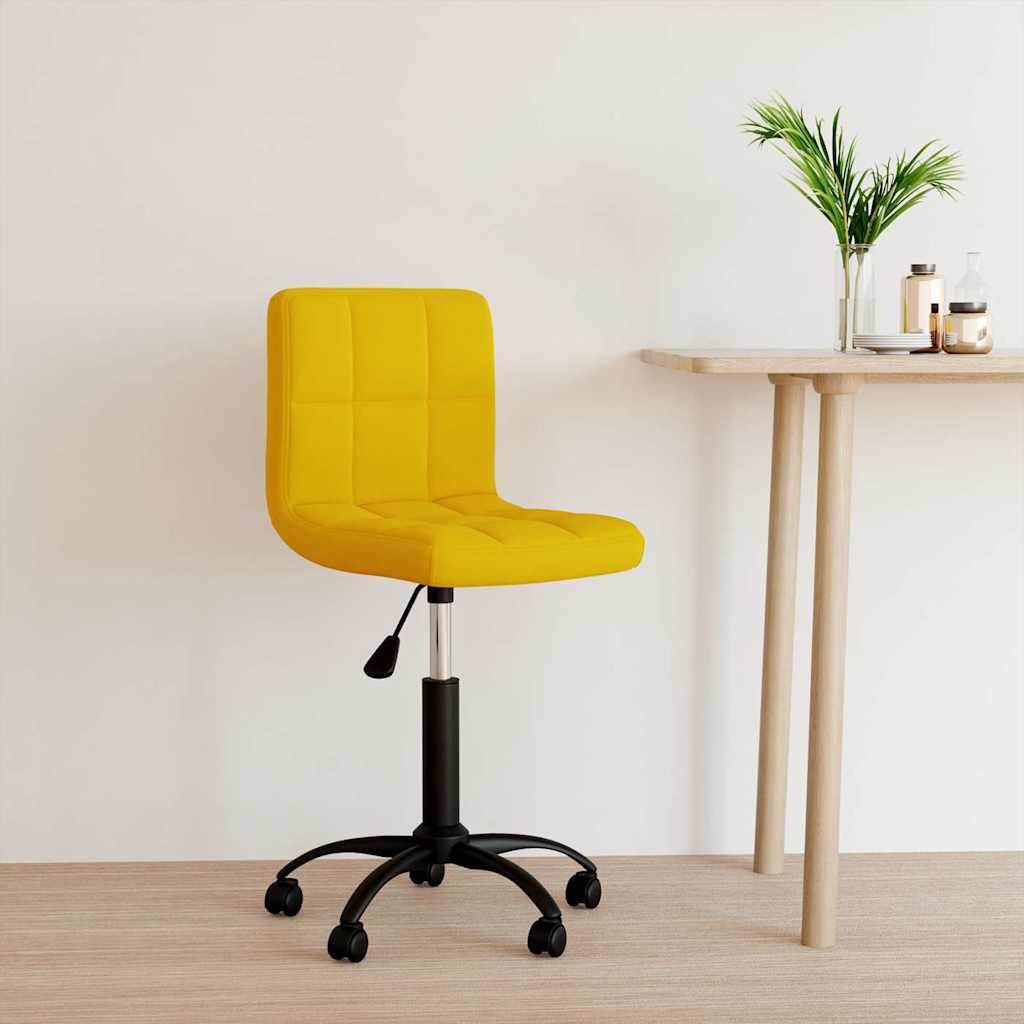 vidaXL Swivel Office Chair Velvet Black