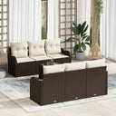vidaXL Tuinbank Set Zwart 55 x 55 x 37 cm poly rattan
