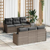 vidaXL Tuinbank Set Zwart 55 x 55 x 37 cm poly rattan