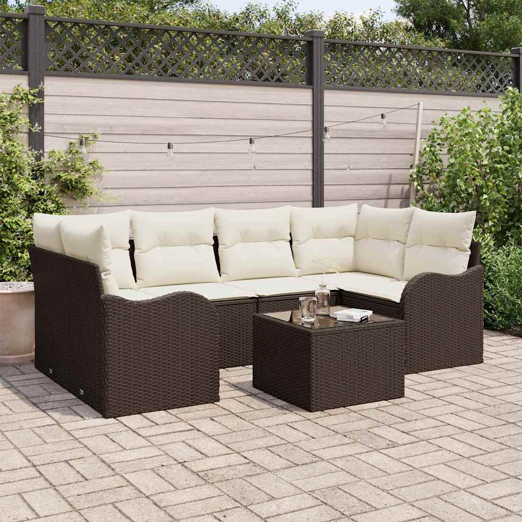 vidaXL Tuinbank Set Zwart 55 x 55 x 37 cm poly rattan