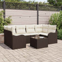 vidaXL Tuinbank Set Zwart 55 x 55 x 37 cm poly rattan